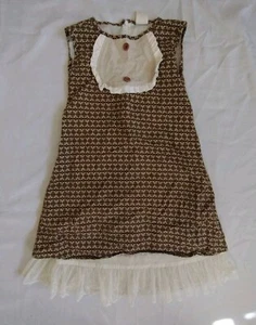 PERSNICKETY BOUTIQUE GORGEOUS A LINE BROWN CLASSY SLEEVELESS DRESS GIRLS 8 - Picture 1 of 10