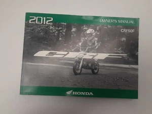NEW 2012 Honda CRF50F Owner's Manual - Picture 1 of 2
