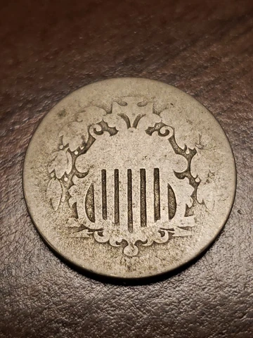 1867 Shield Nickel with Rays 5C Cover