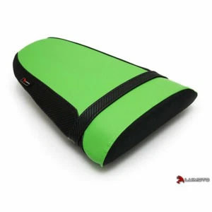 Funda de asiento Luimoto Kawasaki ZX12R año 00-06 Sozius Sport verde/negro - Imagen 1 de 1