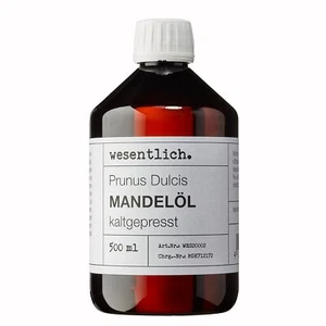 Mandelöl kaltgepresst 500ml - 100% reines Mandelöl von wesentlich. - Bild 1 von 7