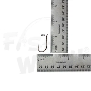 Ganchos de pulpo de pesca Fish WOW!® talla 2/0 níquel negro seleccionar cantidad 20 50 100 lote - Imagen 1 de 7