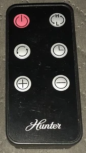L Hunter Replacement Fan 6 Button Remote Control Black Tested Works - Picture 1 of 2