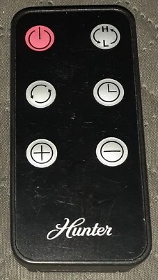 L Hunter Replacement Fan 6 Button Remote Control Black Tested Works - Image 1 of 2
