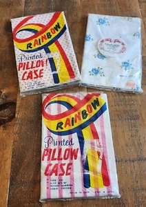 3 Vintage Pillow Cases Original Packaging - 100% Cotton Made In Japan - Picture 1 of 14