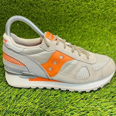 Saucony Shadow Original Niños Talla 3.5Y Gris Naranja Zapatos para Caminar Tenis Foto 1 de 4