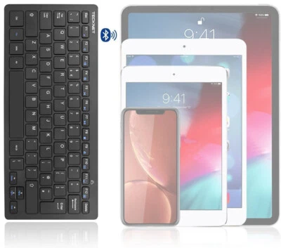 NEW SLIM WIRELESS BLUETOOTH KEYBOARD FOR IMAC IPAD ANDROID PHONE TABLET PC UK - Image 1 of 4