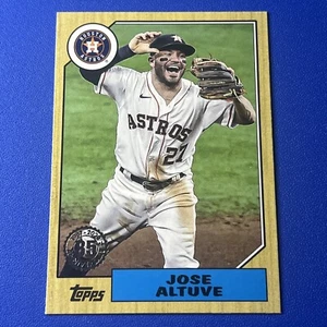 2022 Topps #87TB-6 Jose Altuve 1987 Topps Baseball 35th Anniversary (Series Two) - Picture 1 of 2