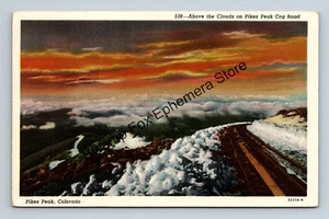 Postkarte über den Wolken auf Pikes Peak Cog Road Colorado - Bild 1 von 2