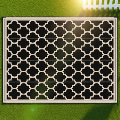 双面聚丙烯户外地毯折叠,耐用,适合野营 — 第 1/4 张图片