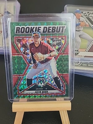 2022 Panini Mosaic - Rookie Debut Seth Beer #RD-19 Green Mosaic Prizm (RC) - Image 1 of 2