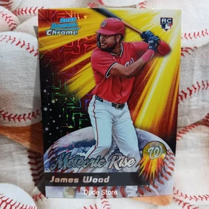 Bowman Chrome Meteoric Rise MOJO 2025 refractor James Wood #MR-5 *RC* Nationals - Imagen 1 de 2