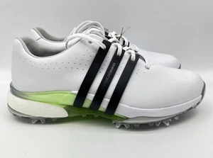 Adidas W Tour360 24 Golf Shoes White Black Green Women's Size 7 IF0259 - Picture 1 of 6