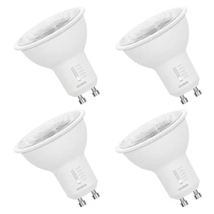 Luxrite GU10 LED Bulbs Dimmable 50W Halogen Equivalent 5CCT 6.5W 500LM 4 Pack - Picture 1 of 7