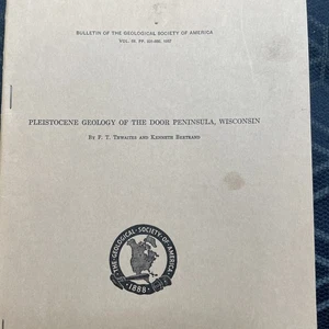 Pleistocene Geology Of Door County Wisconsin Geological Society of America 1957 - Bild 1 von 6