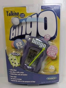 De colección Radica: Talking Bingo Juego Electrónico con Tarjetas y Fichas Pantalla Táctil Nuevo - Imagen 1 de 6