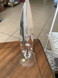 Bleikristall Cut Crystal Obelisk with Star of David, Rattenberg Religion - Picture 1 of 12