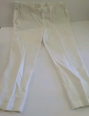 Ralph Lauren Linen Pants Mens Lined 38x30 White Summer Casual Lightweight Beach  - Image 1 of 4