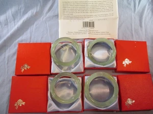 KONVOLUT 4 LANTISCHE JADE JADEIT ARMBÄNDER IN BOXEN - Bild 1 von 4