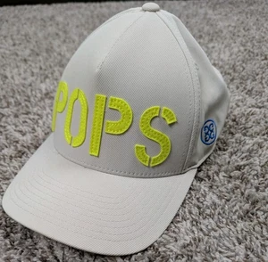 G/FORE POPS Golfmütze Kappe Druckknopflasche beige Spell Out Dad Performance - Bild 1 von 8