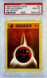 POKEMON COMBAT ENERGY 1° EDIZIONE BASE PSA 10 - Foto 1 di 1