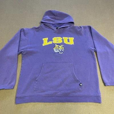 Sudadera con Capucha LSU Tigers Para Hombre Mediana NCAA Fútbol Starter Bordada Foto 1 de 4