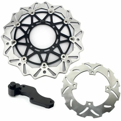 For Kawasaki Oversize Brake Discs Rotors Bracket KX250F KX125 KX250 2003 04 2005 - Image 1 of 4