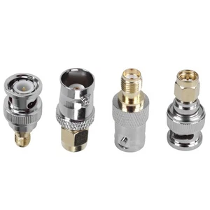 SMA to BNC Kits Coaxial Adapter Male Female Coax Connector 4 Pieces C5T32916 - Afbeelding 1 van 8