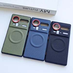 For ZTE nubia Z80 Ultra Luxury Hybrid Armor Leather Business Magnetic Cover Case - Picture 1 of 14