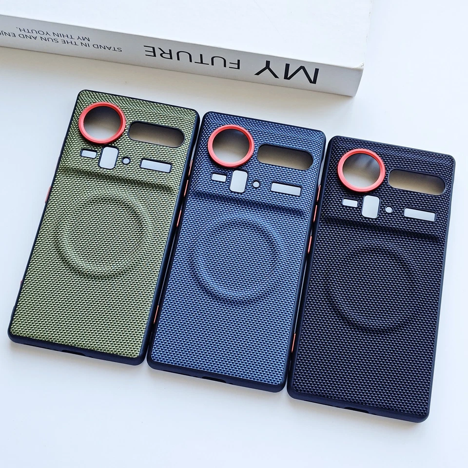 For ZTE nubia Z80 Ultra Luxury Hybrid Armor Leather Business Magnetic Cover Case - Image 1 of 4