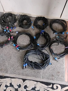 Speakon NL2 Connectors Male to Male Lead Speaker Cable Set of  10m And 16m And - Picture 1 of 4
