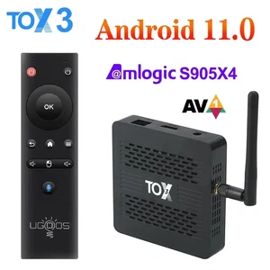 TOX3 Android 11 TV Box S905X4 4GB 32GB 4K AV1 1000M LAN Dual WiFi Media Player - Picture 1 of 10