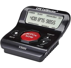 CPR V5000 Call Blocker for Landline Phones - Block Robocalls, Stop Spam Callers - Zdjęcie 1 z 8