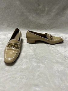 Mocassini donna Salvatore Ferragamo marrone chiaro scarpe slip on misura 7,5 - Foto 1 di 12