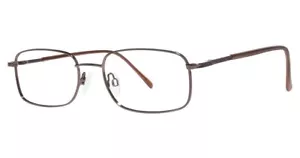 MODERN OPTICAL KODY MEN'S METAL EYEGLASSES 52-18-140 BROWN WITH SOFT CASE - Imagen 1 de 1