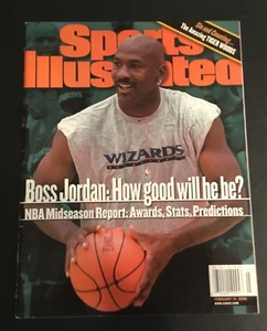 Michael Jordan Sports Illustrated Magazine Newsstand NO Label 2/14/2000 Wizards - Picture 1 of 2