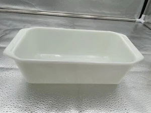 Pyrex Milchglas Weiß Laib Brot Bäcker 215-B - Bild 1 von 4
