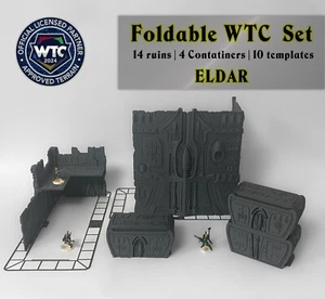 WTC 40K Foldable Terrain - Eldar | WH40K Wargame Scenery - Picture 1 of 11