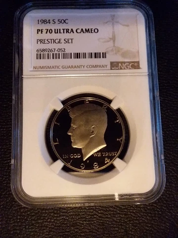 1984-S KENNEDY HALF NGC PF70 ULTRA CAMEO *** RARE PERFECT PRESTIGE SET  PROOF** Cover