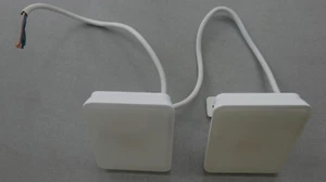 2 Outdoor floodlights no sensor Mercator white IP65 20watt 1700lumens - Picture 1 of 3