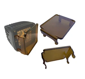 2 Pair LED Pod Lens Cover for 3" Lights Off-road Work Light Bar 16W 24W Amber - Picture 1 of 2