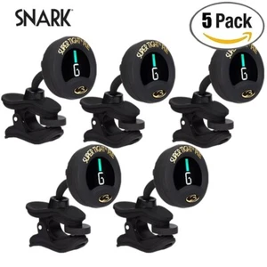 5-PACK Snark ST-8 Super Tight Rechargeable Chromatic Clip On Tuner Black - Picture 1 of 1
