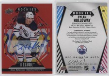 2022-23 Upper Deck Allure Rookies Red Rainbow Dylan Holloway #121 Rookie Auto RC