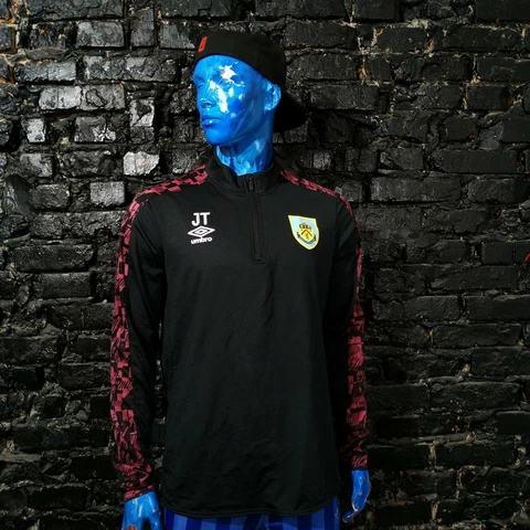 Burnley Training Jacket Long Sleeve Umbro Polyester Mens Size XL Cover