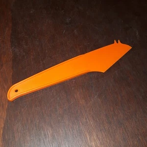 Vintage Tupperware Orange Cheese Knife Slicer Spreader Kitchen Gadget #1223-2 - Picture 1 of 4