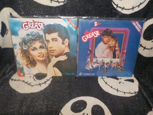 Grease 1 & 2 Laserdisc LD John Travolta Olivia Newton John Free Ship $50 - Imagen 1 de 5