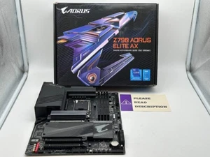 GIGABYTE Z790 AORUS ELITE AX LGA 1700 ATX Intel Motherboard READ/FOR PARTS - Afbeelding 1 van 9