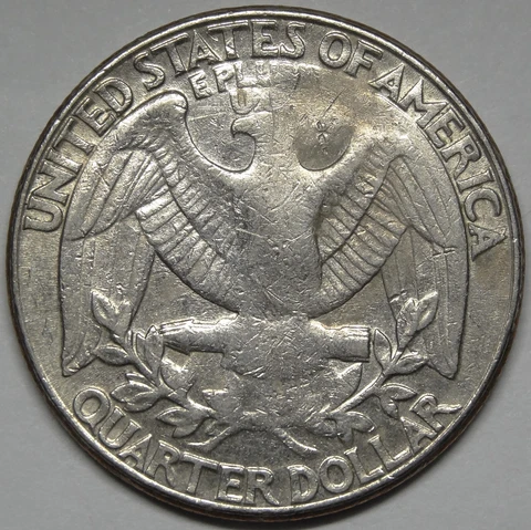 1991 P Washington Quarter Reverse Struck Through Grease Error Cover
