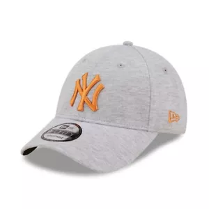 New Era Cap Men's MLB NY Yankees Team Jersey Grey & Yellow 9FORTY Adjustable Hat - Picture 1 of 4