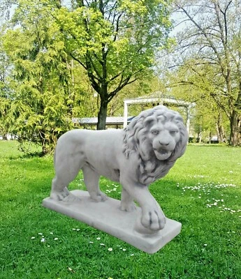 🔶Löwe Steinfigur Löwen Stein Statue Skulptur Gartenfigur Tierfiguren BLACKFORM - Bild 1 von 4